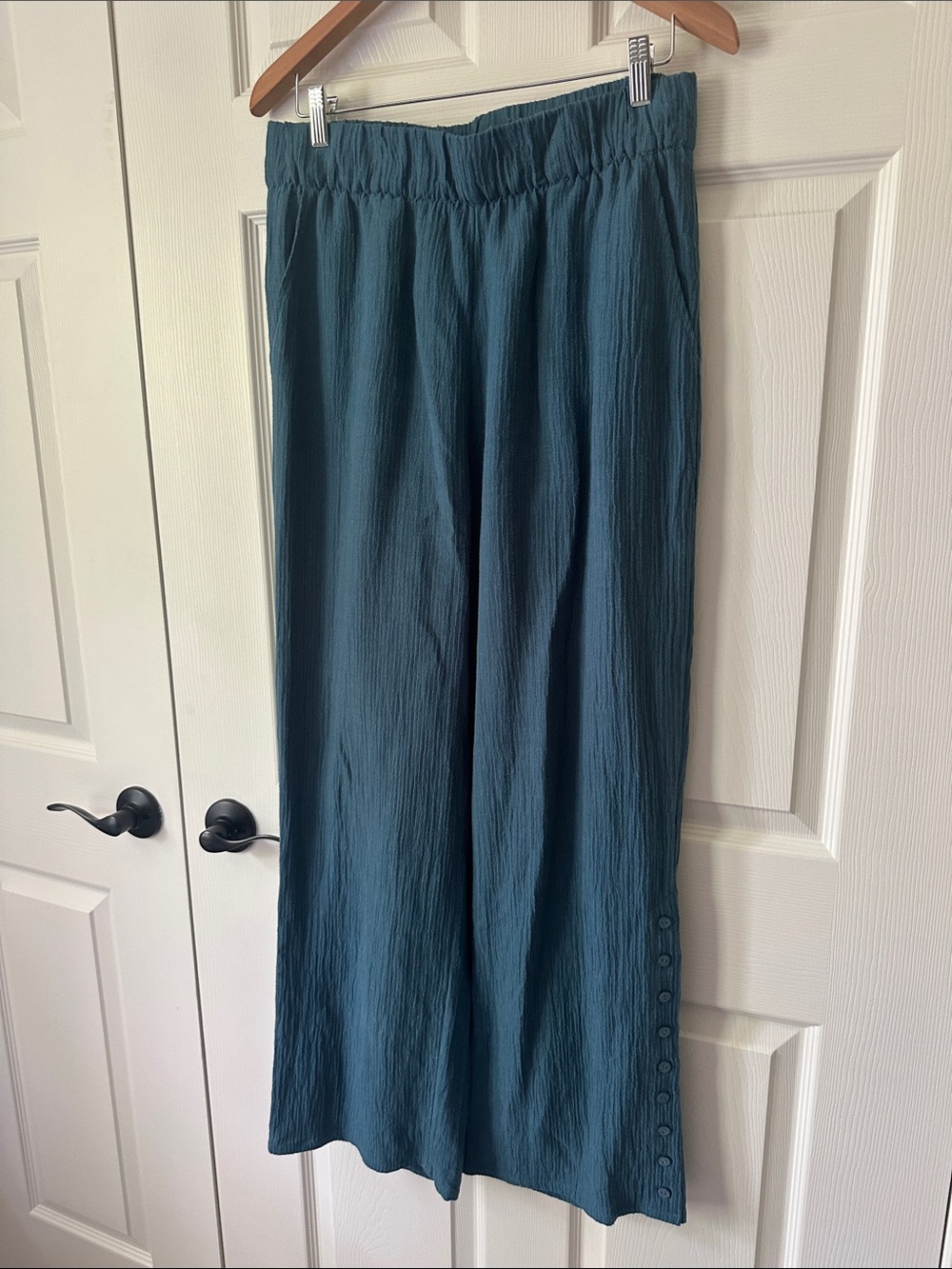 Teal Wide Leg Pants